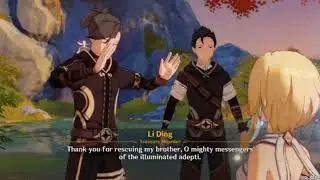 Talk to Li Ding & Li Dang. Meet Mountain Sharper • Genshin Impact