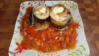 Запеченая скумбрия с лечо