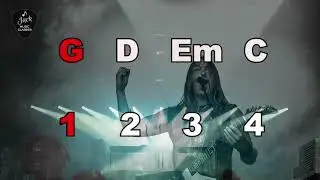 Beginner Guitar Play Along Loop: G, D, Em, C Chords | Practice and Improve Your Chord Transitions
