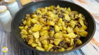 FRIED POTATOES WITH MUSHROOMS! A simple recipe for every day!