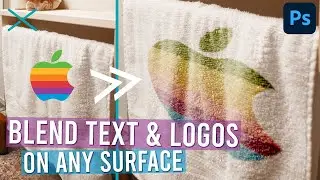 Blend Text & Graphics on Any Surface | Photoshop CC Tutorial - Displacement Map