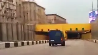 Russian tunnel crash at 120 mph