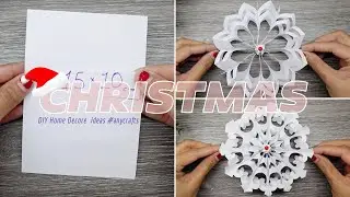 DIY home decor ideas for Christmas 2024 || snowflakes ❄ tutorial using paper || 