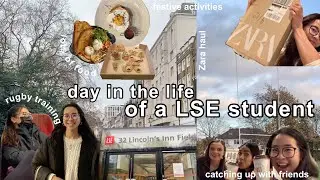 Day in the life of a LSE student !👩🏻‍🎓 | Zara try-on haul, rugby training, festive activities...🎄