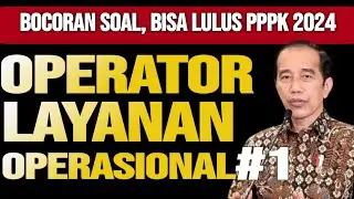 🔴BOCORAN SOAL TEKNIS OPERATOR LAYANAN OPERASIONAL SELEKSI PPPK