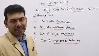 large sample tests single mean test