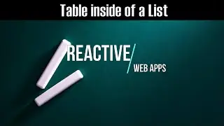 Outsystems Tutorials - Using Outsystems List to display a Grid within the list in Reactive web app.