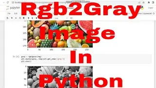 Python image processing tutorial for beginners / RGB to Grayscale image in Python code
