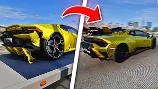 Rebuilding a WRECKED Lamborghini Huracan in BeamNG Drive
