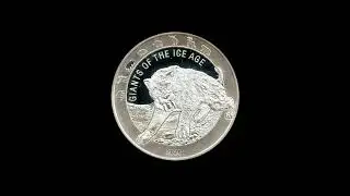 1 oz Silber Giganten der Eiszeit  Säbelzahnkatze - 2020