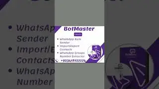 Best WhatsApp Marketing Software and Whatapp Filter.Contact for buying:+923418127274 #botmaster