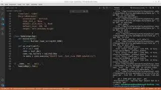 sqlite3 database as RecycleView data source