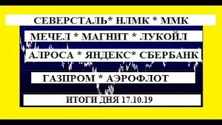 СЕВЕРСТАЛЬ, ЛУКОЙЛ, ЯНДЕКС, НЛМК, ММК, АЛРОСА, АЭРОФЛОТ, СБЕР, ГАЗПРОМ,  МЕЧЕЛ, МАГНИТ / 17.10