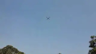 Dropping  dummy bomb from drone