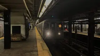 MTA NYCT: R68 (B) NIS Deadhead at 168th Street-Washington Heights