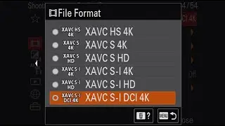 How to activate DCI 4K on a7siii