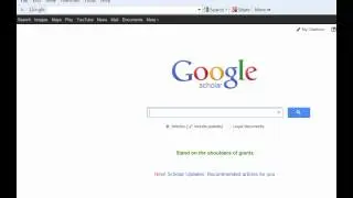 Google Scholar setup for imports to RefWorks