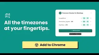 Timezone Checker for Meetings (Free Browser Extension)