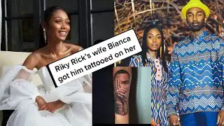 Ricky Rick's wife Bianca Naidoo get a tattoo of him on her arm