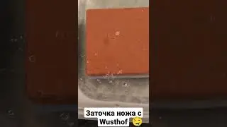 Заточка ножа камнем и мусатом wusthof одно удовольствие🤤