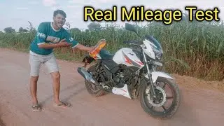 New 2024 Apache RTR 160 2v RM Mileage Test || smoking result || cxz experiment