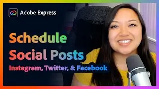 Automatically Post And Schedule Your Content To Social With Adobe Express in 3 min | Adobe Express
