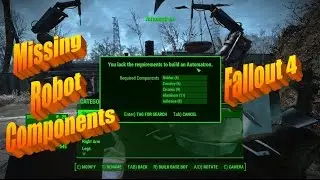 Missing Robot Crafting Components in Fallout 4's Automatron DLC