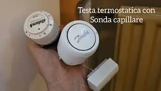 Istalazione testa termostatica calorifero con sonda capillare#testatermostatica#capillare
