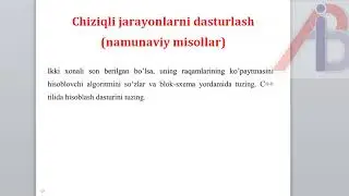 C++ dasturlash tilida chiziqli jarayonlarni dasturlash