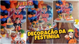 ANIVERSÁRIO TEMA NARUTO - DECORAÇÃO e ORGANIZAÇÃO