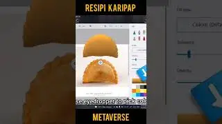 Resepi Karipap NFT jual di Metaverse? 3 biji 1BTC | easy 3D model using Paint 3D