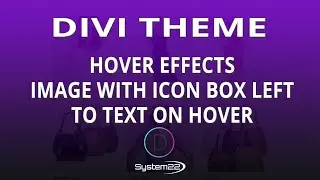 Divi Theme Hover Effects Image With Icon Box Left To Text On Hover 👍