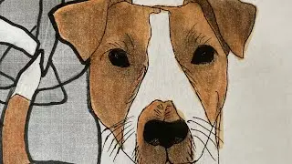 РИСУНОК ДЖЕК РАССЕЛ ТЕРЬЕРА // ЛЕГКО // #shorts