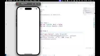 SwiftUI Mini Project Input Method Switch Slider continues and discrete