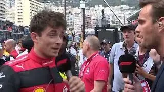 Charles Leclerc interview monaco qualifying