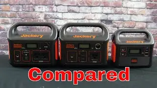 Jackery 300 / 240 / 160  Power Stations Compared