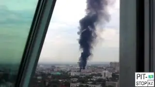 Взрыв бензовоза в Алматы.