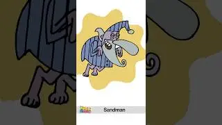 Drawing sandman powerpuff girls #shorts