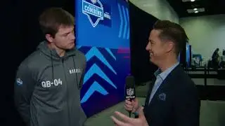 UNC QB DRAKE MAYE at THE COMBINE