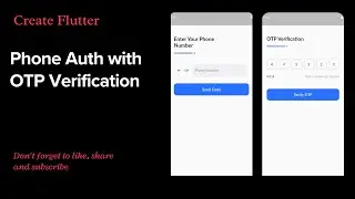 Phone Number Authentication in Flutter | Speed Coding 
