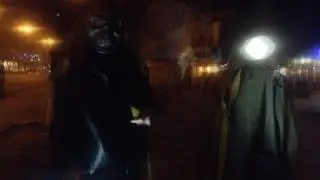 В Мариуполе смог и...конь в пальто
