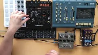 4x Volca Keys With Tascam 4-Track Cassette Recorder