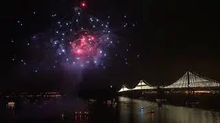 San Francisco Bay Bridge New Year 2018 Fireworks