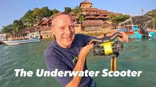 Underwater scooter on Ko Phangan