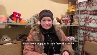 Ukrainians from Nikopol hiding from shelling in the shelter