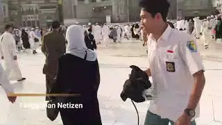 Remaja Bolos Sekolah Ke Kota Mekkah Pakai seragam SMA di Masjidil Haram