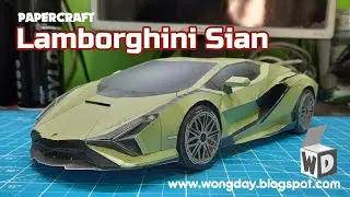 Papercraft Lamborghini Sian