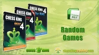 Chess King 4 Tutorial 07 - Random Games in Chess King 4 for PC/Mac