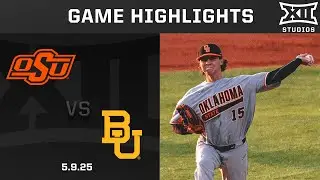 Oklahoma State vs. Baylor (5.9.25) Highlights | 2025 Big 12 Baseball