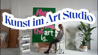 Kunst im ART STUDIO: Ich male & überwinde eine Kreativblockade - Folge 06 // I'mJette